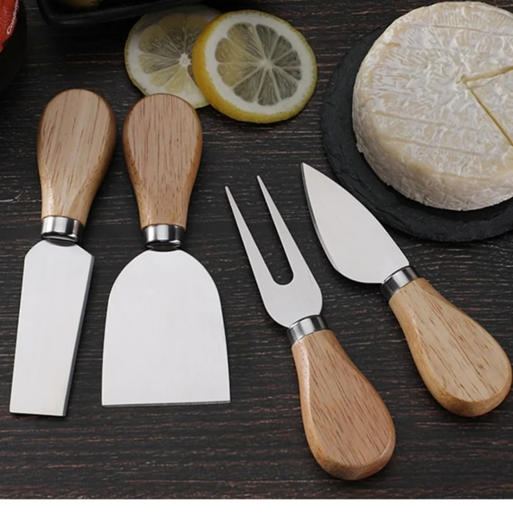 🔥Mini Cheese Knife‎ Set with wood Handle Stainless Steel Charcuterie Knife Set